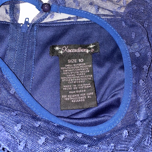 Blue girls dress - Picture 3 of 3